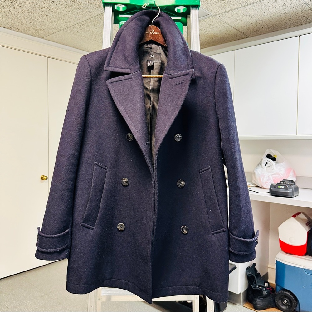 H&M Navy Peacoat